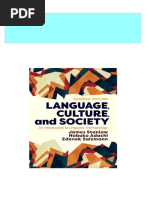 Full Language Culture and Society An Introduction To Linguistic Anthropology 7th Edition James Stanlaw Ebook All Chapters