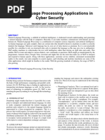 Natural Language Processing Applications in Cyber Security