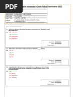 Head Constable Ministerial in Delhi Police Examination 2022