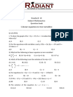 IMP Practice Question For MathsPart - I - 10th