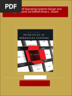 Principles of Operating Systems Design and Applications 1st Edition Brian L. Stuart All Chapters Instant Download