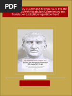 Cicero On Pompey S Command de Imperio 27 49 Latin Text Study Aids With Vocabulary Commentary and Translation 1st Edition Ingo Gildenhard