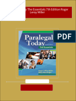 Immediate Download Paralegal Today The Essentials 7th Edition Roger Leroy Miller Ebooks 2024