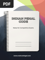 Indian Penal Code: Notes For Competitive Exams