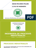 Clase Ingeniería de Los Procesos Industriales Semana 1