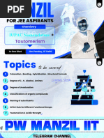 IUPAC Nomenclature - Class Notes - Manzil JEE 2025-Invert
