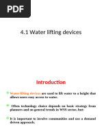 Chapter 4.1 Low Cost Water Lifting Devices