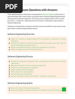 SE Exams Questions With Answers