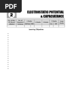 Chapter 2 - Electrostatic Potential - Capacitance (Student Copy)