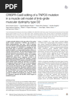 CRISPR Cas9 Editing of A TNPO3 Mutation in A Muscl