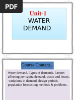 1 Water Demand