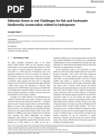 Aquatic Conservation - 2021 - Geist - Editorial Green or Red Challenges For Fish and Freshwater Biodiversity Conservation