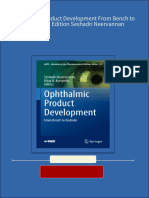 PDF Ophthalmic Product Development From Bench To Bedside 1st Edition Seshadri Neervannan Download