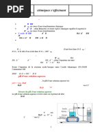 1 - Transformations Chimiques S'effectuant Dans Les Deux Sens