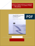 The Paradox of Control in Organizations Complexity and Emergence in Organizations 1st Edition Philip J. Streatfield All Chapters Instant Download