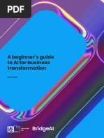 Bridge AI A Beginners Guide To Adopting AI For Business Transformation