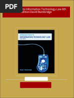 Instant Download Introduction To Information Technology Law 6th Edition David Bainbridge PDF All Chapter