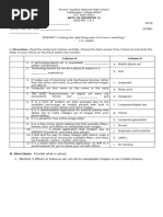 Arts 10 Q2 Quiz 1 & 2