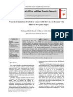 Numerical Simulation of Turbulent Compressible Flows in A C-D Nozzle With