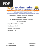 Data Science Lab Manual