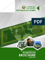 PG Admission Brochure