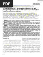 Efficacy and Safety of Lenabasum, A Cannabinoid Type 2 Receptor Agonist, in A Phase 3 Randomized Trial in Diffuse Cutaneous Systemic Sclerosis