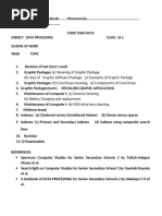 E-Note SS Two 3rd Term Data Processing