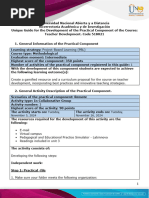 Guide For The Development of The Practical Component and Evaluation Rubrics - Unit 3 - Phase 4 - Practical Component - Simulated Practice