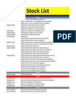 Stock List 23-8-2024