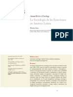 La Sociología de Las Emociones en América Latina