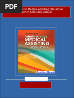 Full Administrative Medical Assisting 8th Edition French Solutions Manual All Chapters