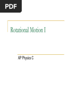 AP Physics C - Rotational Motion I