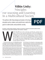 Banks Et Al 2001 Diversity Within Unity Essential Principles For Teaching and Learning in A Multicultural Society