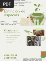 Extinción de Especies