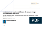 Electrochemical Reactor Could Make Direct Air Capture Energy Efficient