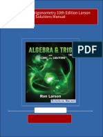 Immediate Download Algebra and Trigonometry 10th Edition Larson Solutions Manual All Chapters