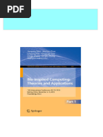 Get Bio Inspired Computing Theories and Applications 13th International Conference BIC TA 2018 Beijing China November 2 4 2018 Proceedings Part I Jianyong Qiao PDF Ebook With Full Chapters Now