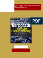 Corporate and Project Finance Modeling 1st Edition Edward Bodmer All Chapters Instant Download