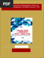 Problems and Proofs in Real Analysis Theory of Measure and Integration 1st Edition James J. Yeh Ebook All Chapters PDF