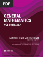 Cambridge VCE General Maths Units 3&4