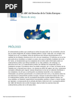 El ABC Del Derecho de La Unión Europea