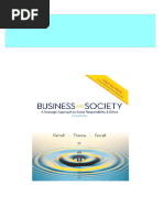 Instant Access To Business and Society A Strategic Approach To Social Responsibility Ethics Fifth Edition Ferrell Ebook Full Chapters