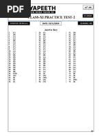 Class 11th Answer Key - 02