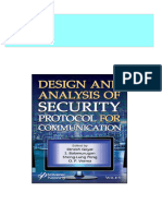 Design and Analysis of Security Protocol For Communication First Edition Dinesh Goyal All Chapters Instant Download