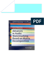 Advances in Audio Watermarking Based On Matrix Decomposition SpringerBriefs in Speech Technology Dhar 2024 Scribd Download