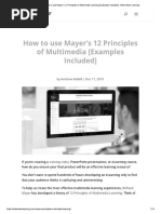 How To Use Mayer's 12 Principles of Mul..