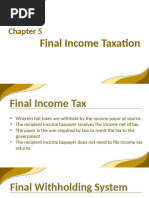 Income Taxation Presentation - HEC Chapter 5