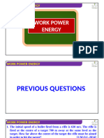 Physics - XI - Work Power Energy - Previous Questions