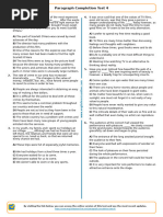 1755 Paragraph Completion Test 4