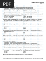 JEE Main 2024 (27 Jan Shift 1) Previous Year Paper With Answer Keys - MathonGo